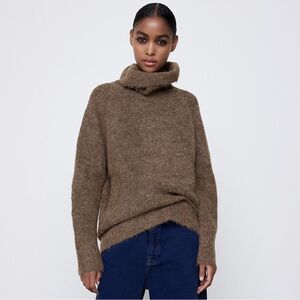 ZARA WOOL AND ALPACA BLEND SWEATER NEW